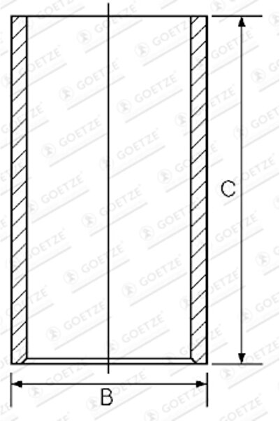 GOETZE ENGINE Camasa Cilindru Fiat 66/88/90 Iveco Eurocargo 1-3