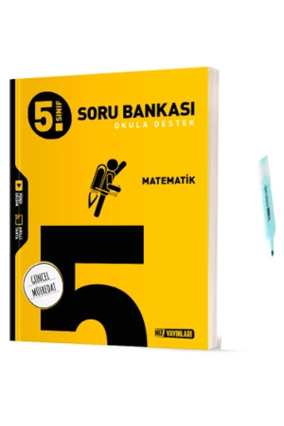 Hız Yayınları 5.Sınıf Matematik Soru Bankası (Yeni Müfredat)
