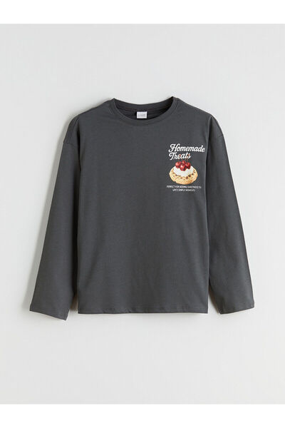 LC Waikiki Vizyon New Season Crew Neck Printed Girls Pajama Set