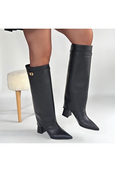 Erbilden Jike Siyah Cilt Tak Çıkar Çizme
