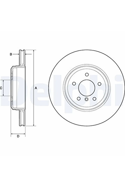 DELPHİ Спирачен диск BMW 5/6