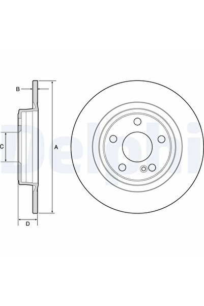 DELPHİ Дискови спирачки Mercedes-Benz A-класа/B-класа Sports Tourer/Cla Shoot...