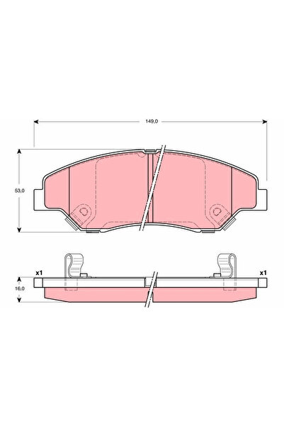 TRW Set Placute Frana Frana Disc Kia Retona Autoturism De Teren,