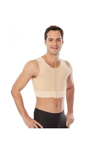 VEYA مشد رجالي مقاس S مشد التثدي للرجال يستخدم بعد عمليات شفط الدهون وشد التر...