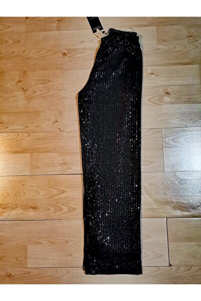 ZTO Women's Sequin Pants with Elastic Waist