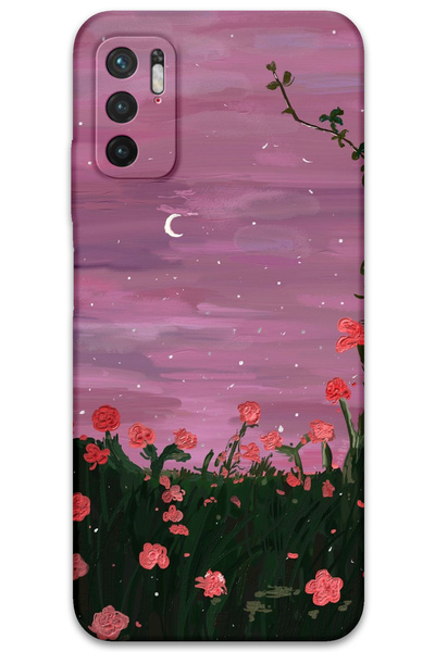 Gramaphone Xiaomi Redmi Note 10 5g Compatible Floral Pattern Phone Case + Scr...