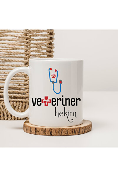 Er-Se Tasarım Veterinary Mug, Special Mug for Veterinarians, Gift Veterinary Mug, Mug Cup
