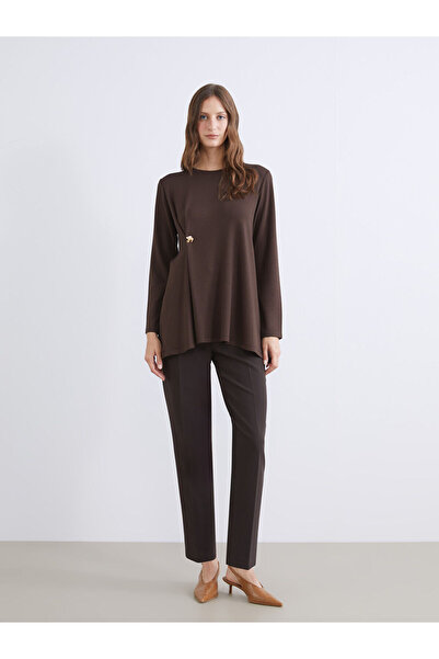 LC Waikiki Bisiklet Yaka Büzgülü Kadın Tunik