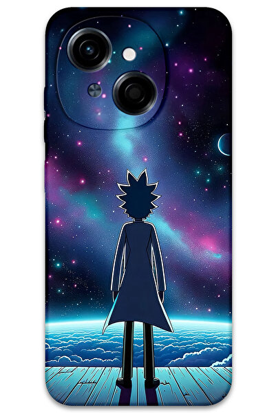 Gramaphone Tecno Spark Go 1 2025 Uyumlu Rick Desenli Telefon Kılıfı + Ekran K...