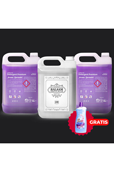 Fabrica de Detergent Pachetul cu 2x Detergent Aroma Lavandei + 1x Balsam Whit...