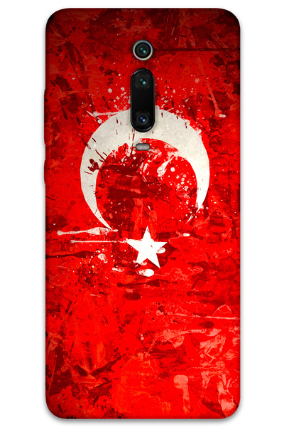 Gramaphone Xiaomi Mi 9t Compatible Turkish Flag Patterned Phone Case + Screen...