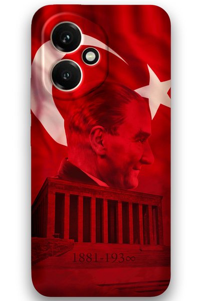 Gramaphone Honor 400 Compatible Atatürk Patterned Phone Case + Screen Protect...
