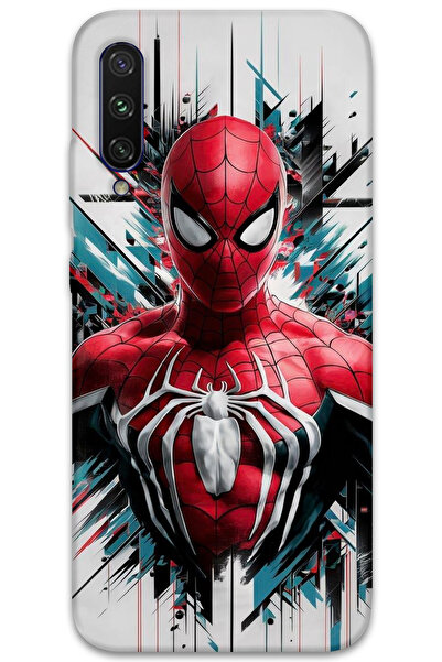 Gramaphone Xiaomi Mi A3 Uyumlu Spiderman Desenli Telefon Kılıfı + Ekran Koruy...