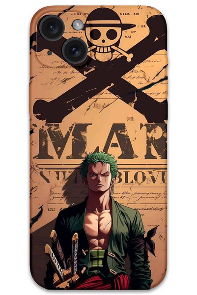 Gramaphone iPhone 15 Plus Compatible Anime Patterned Phone Case + Screen Prot...