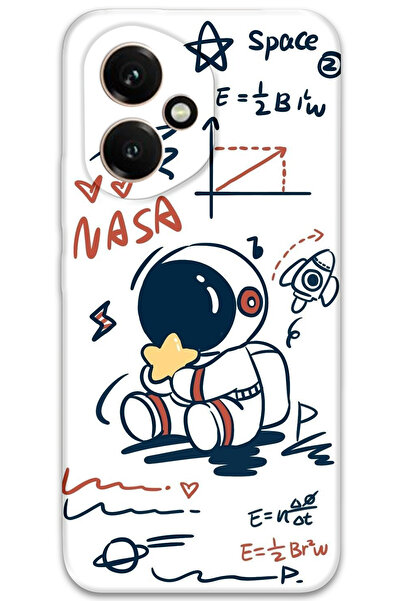 Gramaphone Honor 400 Uyumlu Astronot Desenli Telefon Kılıfı + Ekran Koruyucu - 5858