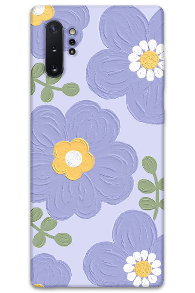 Gramaphone Galaxy Note 10 Plus Uyumlu Çiçek Desenli Telefon Kılıfı + Ekran Ko...