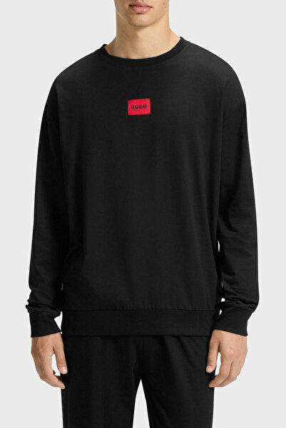 HUGO Pamuklu Regular Fit Uzun Kollu Logolu Pijama Takımı Erkek PİJAMA TAKIMI 50549188 001