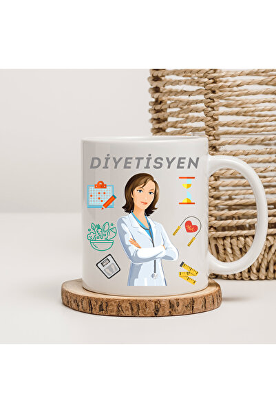 Er-Se Tasarım Dietitian Mug, Dietitian Gift Mug, Gift Mug for a Friend Dyt003