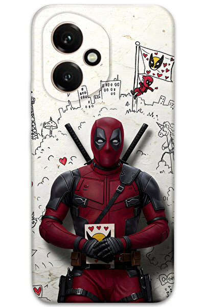 Gramaphone Honor 400 Uyumlu Deadpool Desenli Telefon Kılıfı + Ekran Koruyucu - 5927