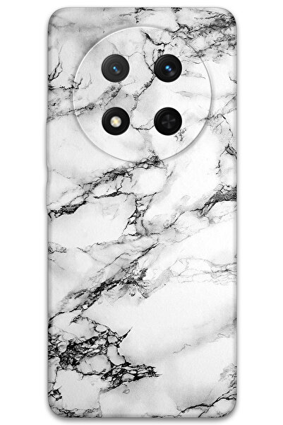 Gramaphone Honor Magic 7 Lite Uyumlu Mermer Desenli Telefon Kılıfı + Ekran Ko...