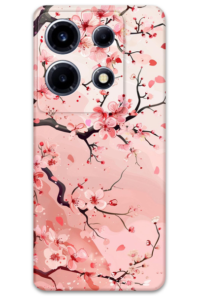 Gramaphone İnfinix Note 30 VIP Uyumlu Çiçek Desenli Telefon Kılıfı + Ekran Ko...