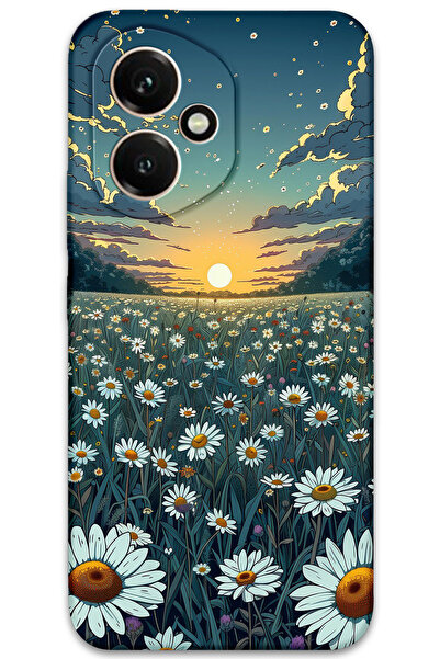 Gramaphone Honor 400 Uyumlu Çiçek Desenli Telefon Kılıfı + Ekran Koruyucu - 5792