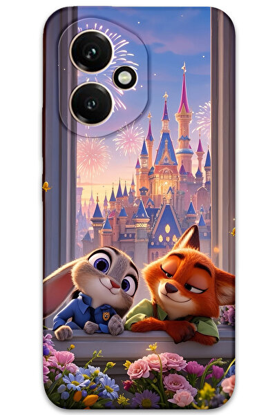 Gramaphone Honor 400 Uyumlu Zootopia Desenli Telefon Kılıfı + Ekran Koruyucu - 5943