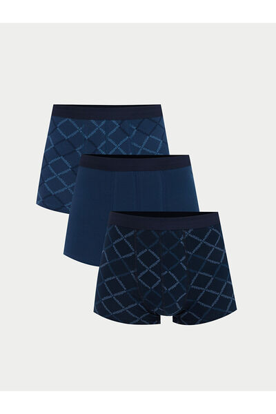LC Waikiki Vizyon New Season Standard Patterned Men's Boxer 3-Pack