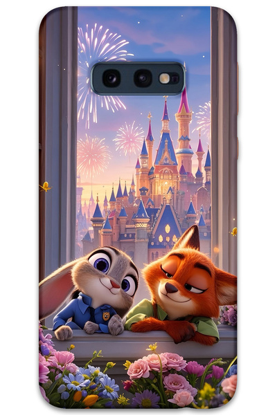 Gramaphone Galaxy S10e Uyumlu Zootopia Desenli Telefon Kılıfı + Ekran Koruyucu - 5943