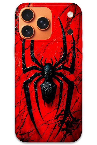 Gramaphone iPhone 17 Pro Uyumlu Spiderman Desenli Telefon Kılıfı + Ekran Koru...