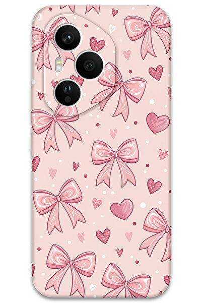 Gramaphone Honor 400 Pro Uyumlu Kurdele Desenli Telefon Kılıfı + Ekran Koruyucu - 5802