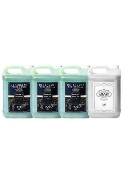 Fabrica de Detergent Pachetul cu 3x Detergent Profesional Baccarat + 1x Balsam White Musk Deluxe