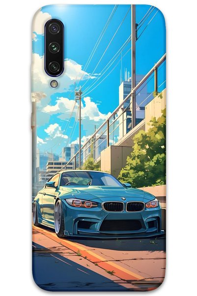 Gramaphone Xiaomi Mi A3 Compatible Car Patterned Phone Case + Screen Protecto...