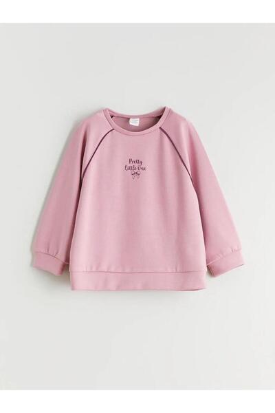 LC Waikiki guler rotund Hanorac pentru fete tricou și pantaloni de sport (W5)