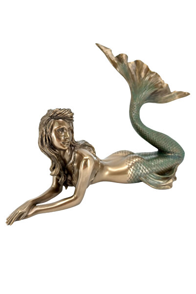 ITSOLD Veronese Deniz Kızı Biblo Bronz Renkli Dekoratif Obje