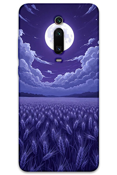 Gramaphone Xiaomi Mi 9T Uyumlu Çiçek Desenli Telefon Kılıfı + Ekran Koruyucu ...