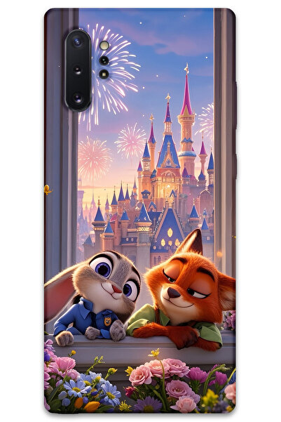 Gramaphone Galaxy Note 10 Plus Uyumlu Zootopia Desenli Telefon Kılıfı + Ekran...