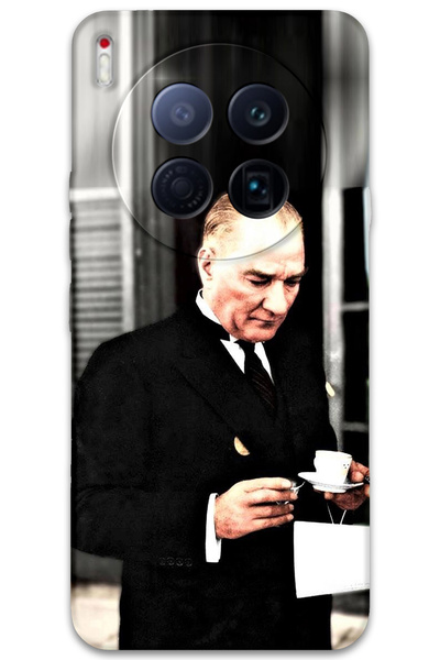 Gramaphone Tecno Camon 40 Premier 5G Uyumlu Atatürk Desenli Telefon Kılıfı + Ekran Koruyucu - 5850