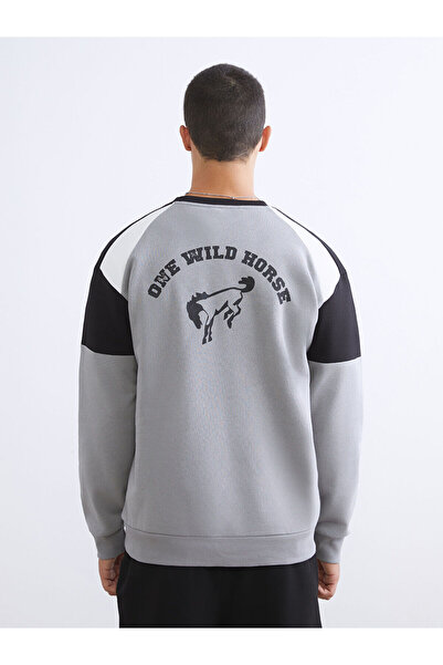 LC Waikiki V-Neck Ford Printed Men's Sweatshirt