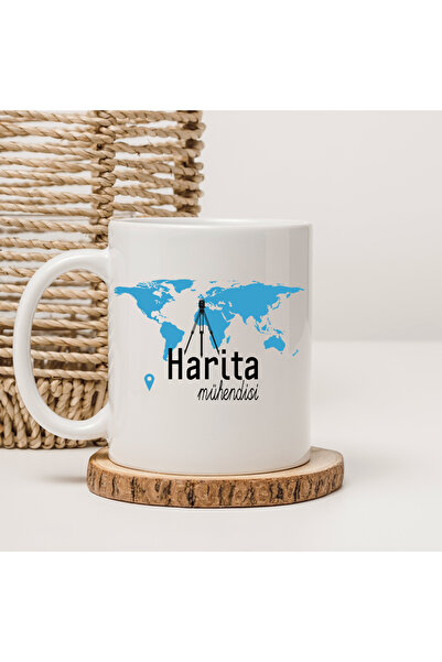 Er-Se Tasarım Map Engineer Mug, Gift Mug for Map Engineer, Gift Mug, Hm002