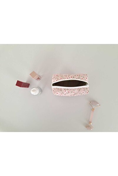 TALL WAY Crispy pink floral lipstick bag - mini size