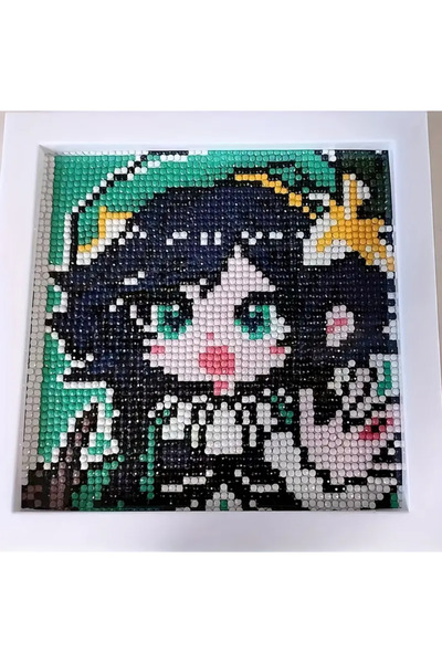 Innovate Store Genshin Impact Venti Barbatos Elmas Boyama Seti 17 Cm Çerçeveli