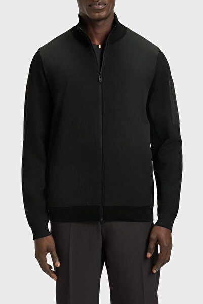 BOSS Yünlü Regular Fit Dik Yaka Fermuarlı Ceket Erkek CEKET 50541951 001