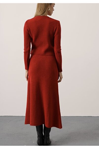 Belle Bellegance triko 2’li takım etek hırka