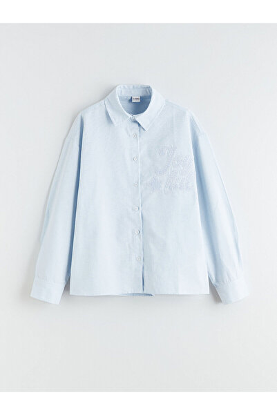 LC Waikiki Cămașă pentru fetiță cu broderie LCW Kids