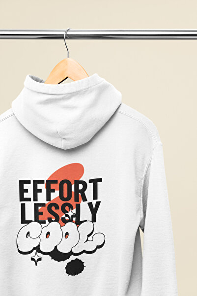 MAGORS هودي قطني بأكمام طويلة مطبوع عليه SIRT بسهولة، موديل مبطن بالصوف بياقة...