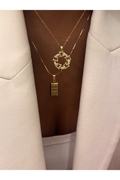 Butik XUping S.stell Çelik Kadın Kolye Külçe