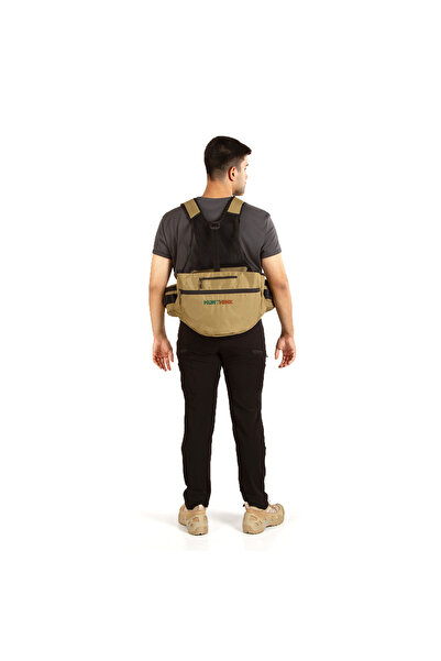 Hunthink Tagon Camel Çantalı Avcı Yelek