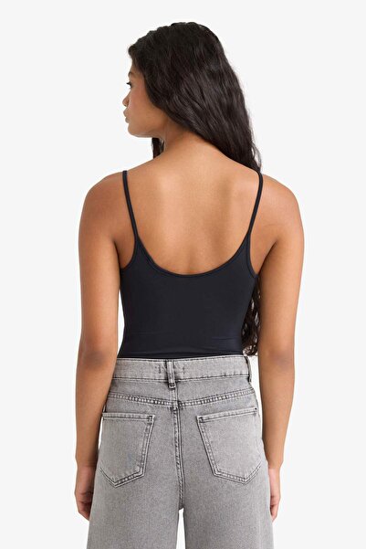 DeFacto Thin Strap Basic Plain Snap Body F9522Ax25Au