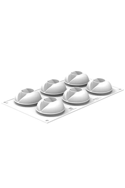 silikomart Silicone mold for single-serving cakes, Maritozzo 135, 6 cavities,...